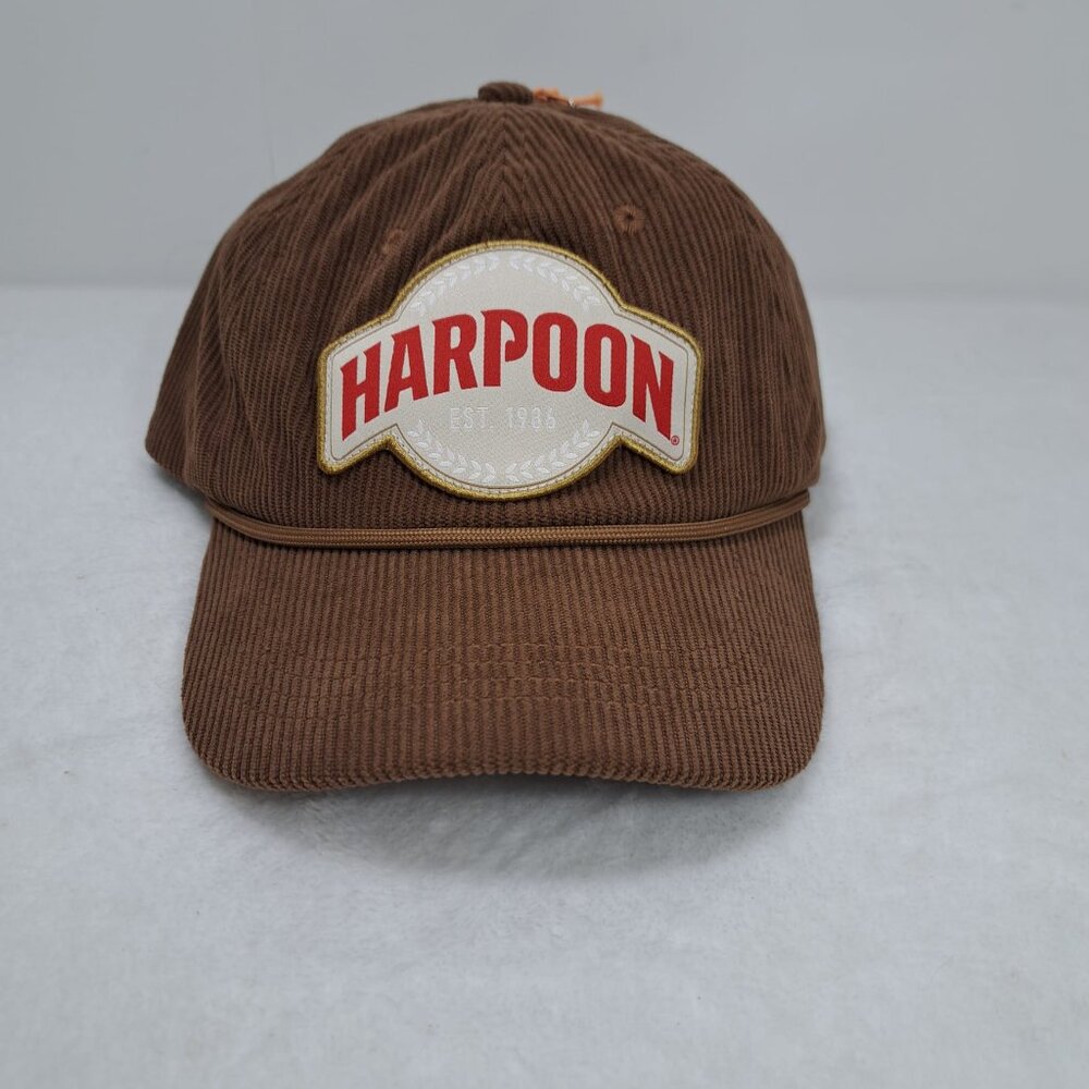 Harpoon IPA Brewery & Beer Baseball Cap‎ Hat Brown Corduroy New England NEW
